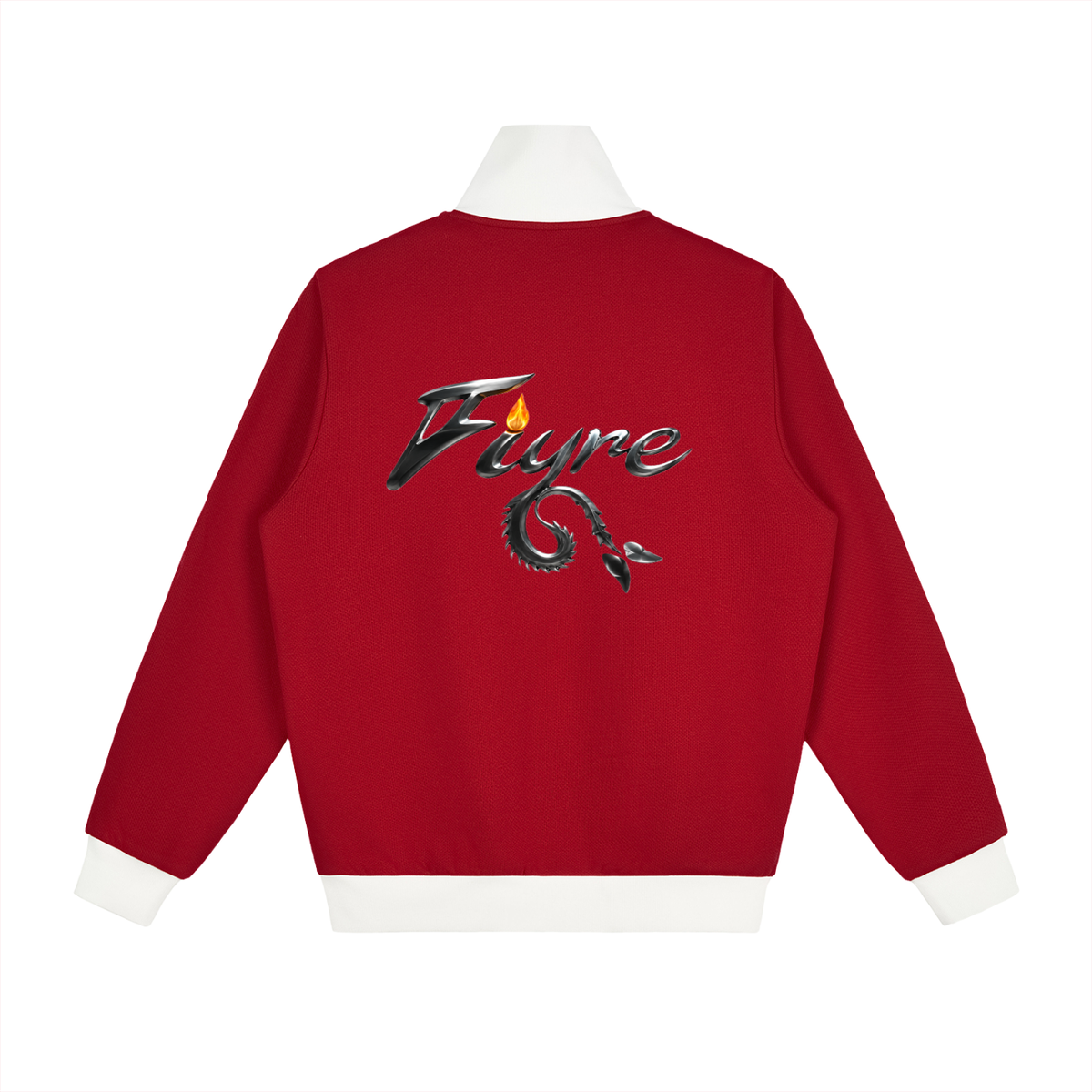 FIYRE-Contrast Side Stripe Fleece Track Jacket