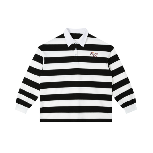 FIYRE Color Block Stripe Polo Shirt