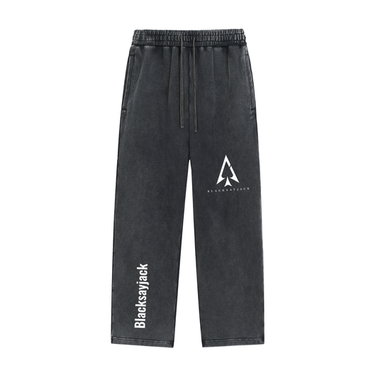 FIYRE Blacksayjack-Snow Wash Heavyweight Sweatpants