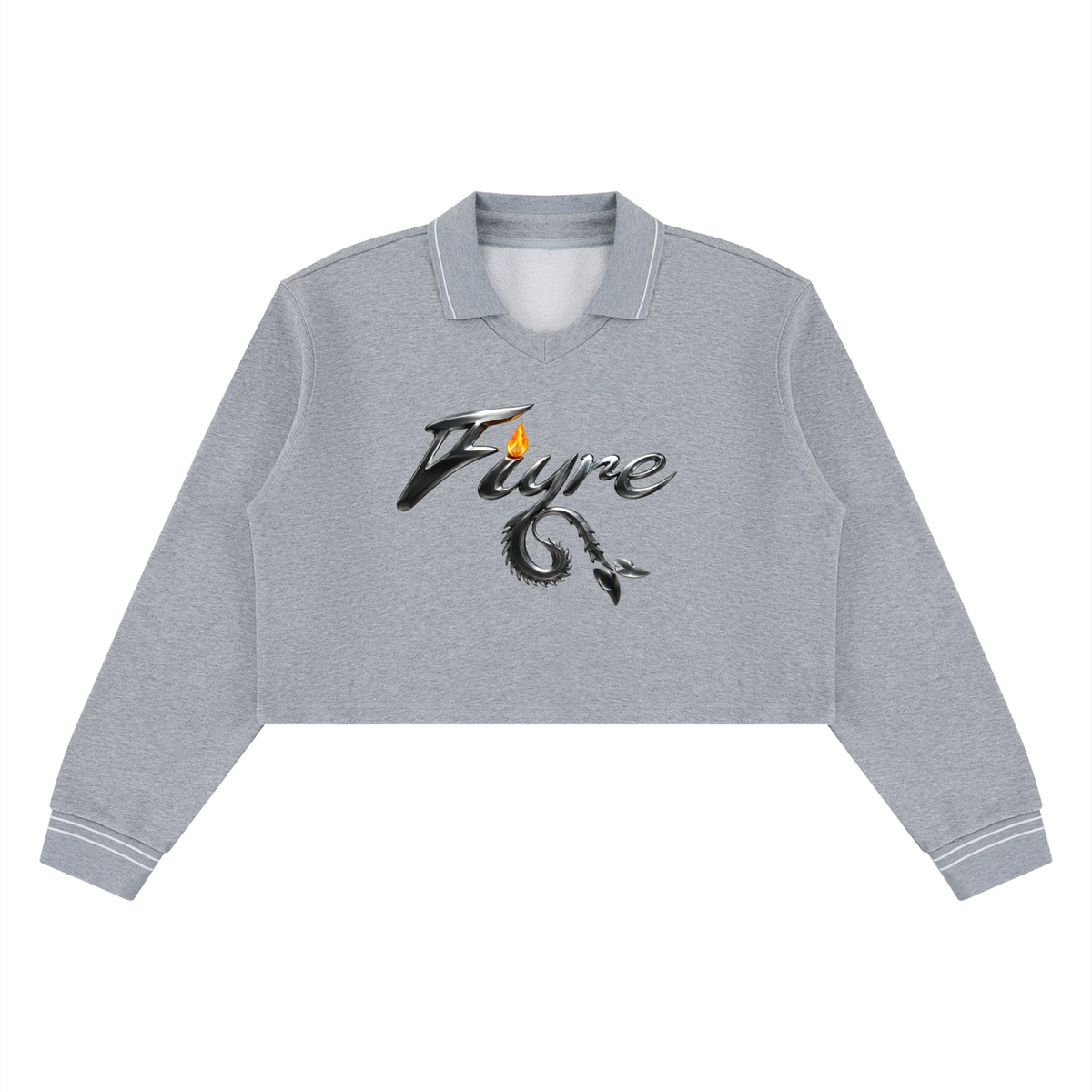 FIYRE Women’s Crop Collared Sweatshirt
