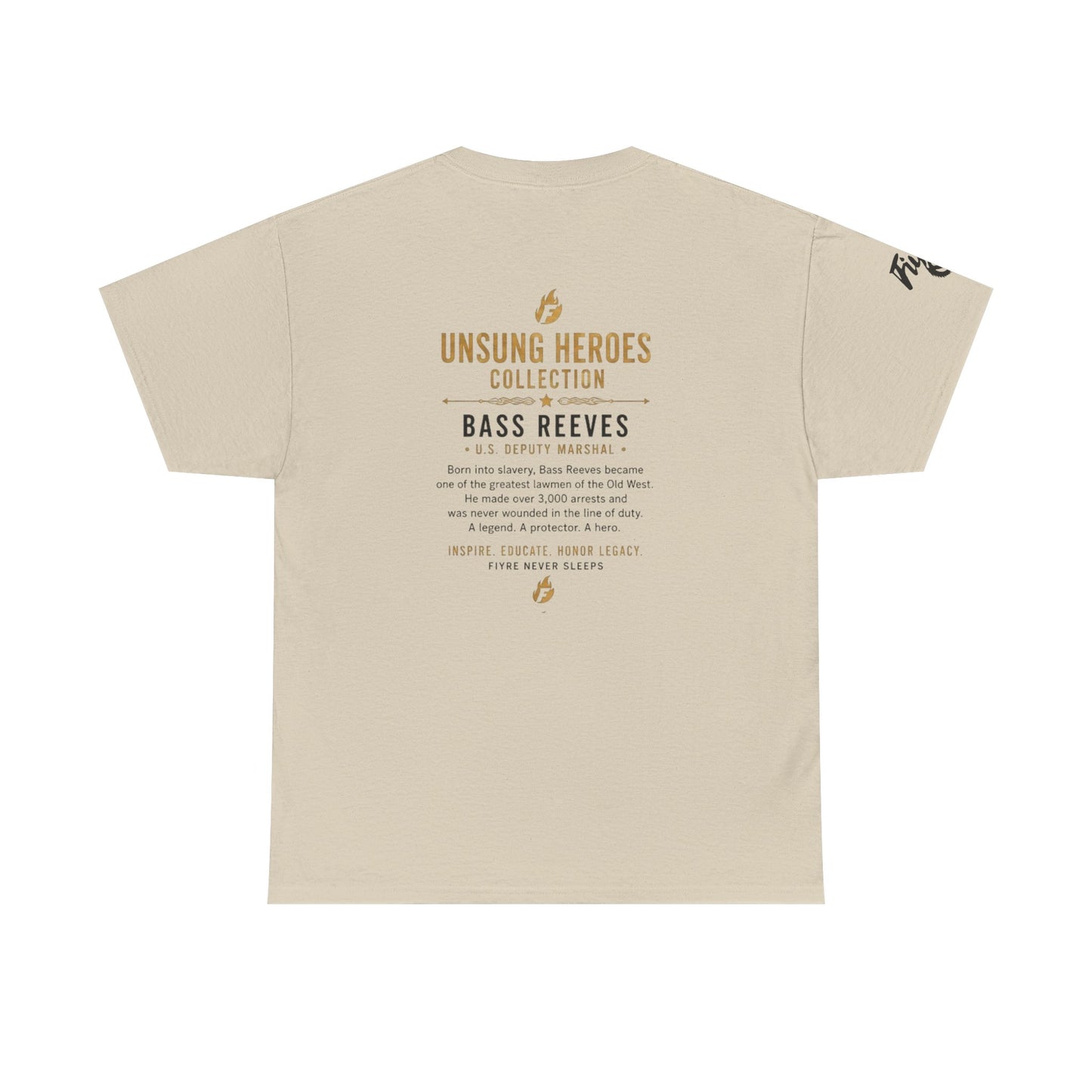 Bass Reeves Portrait Tee — Unsung Heroes Western Lawman T‑Shirt