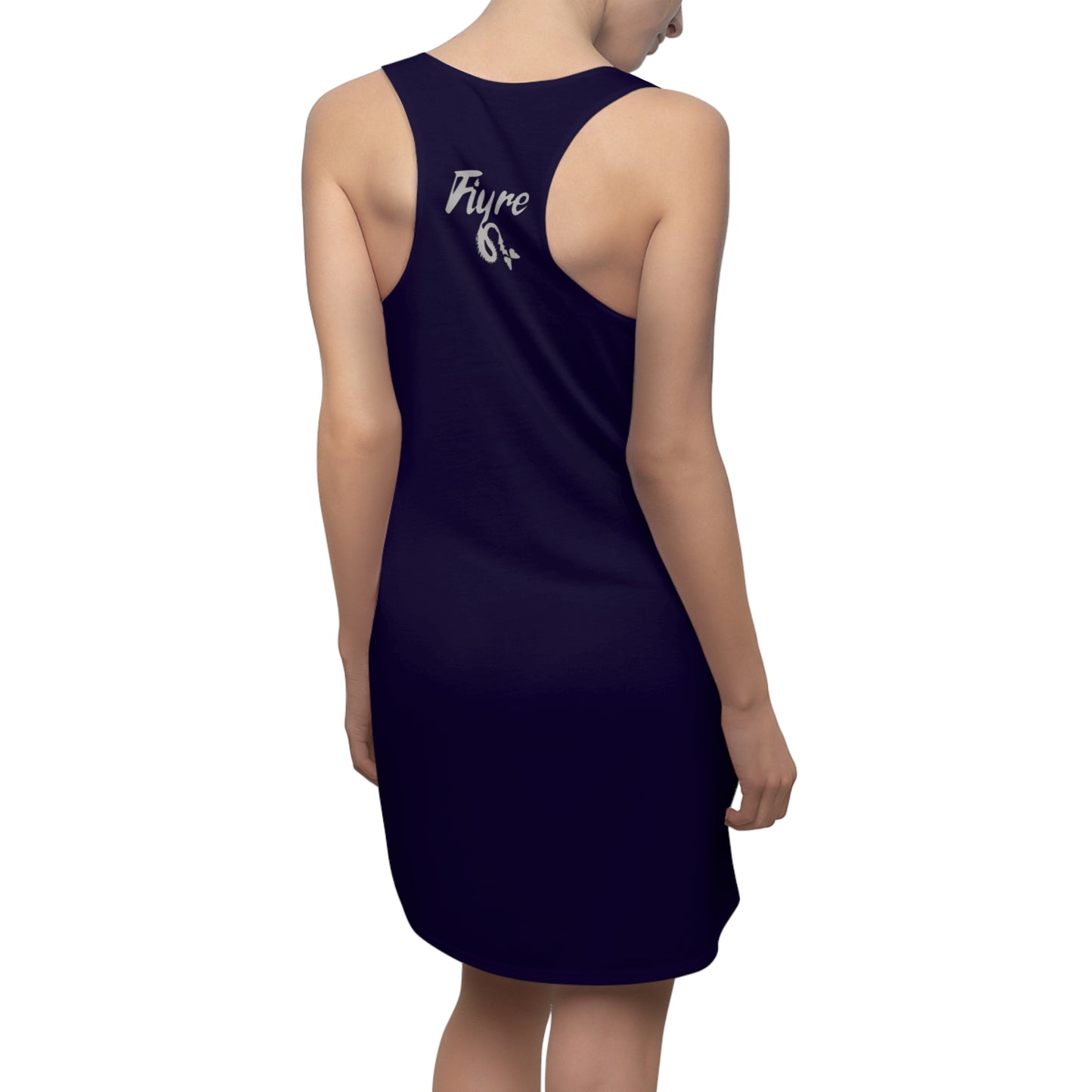 FIYRE Racerback Dress — "Fiyre" Graphic Womens Cut & Sew Dress (I’m Laughin’ Don’t Hate)