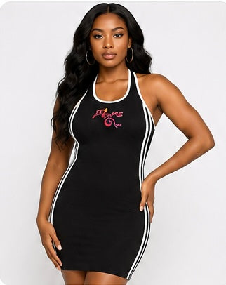 FIYRE Women's Binding Tight Halter Dress