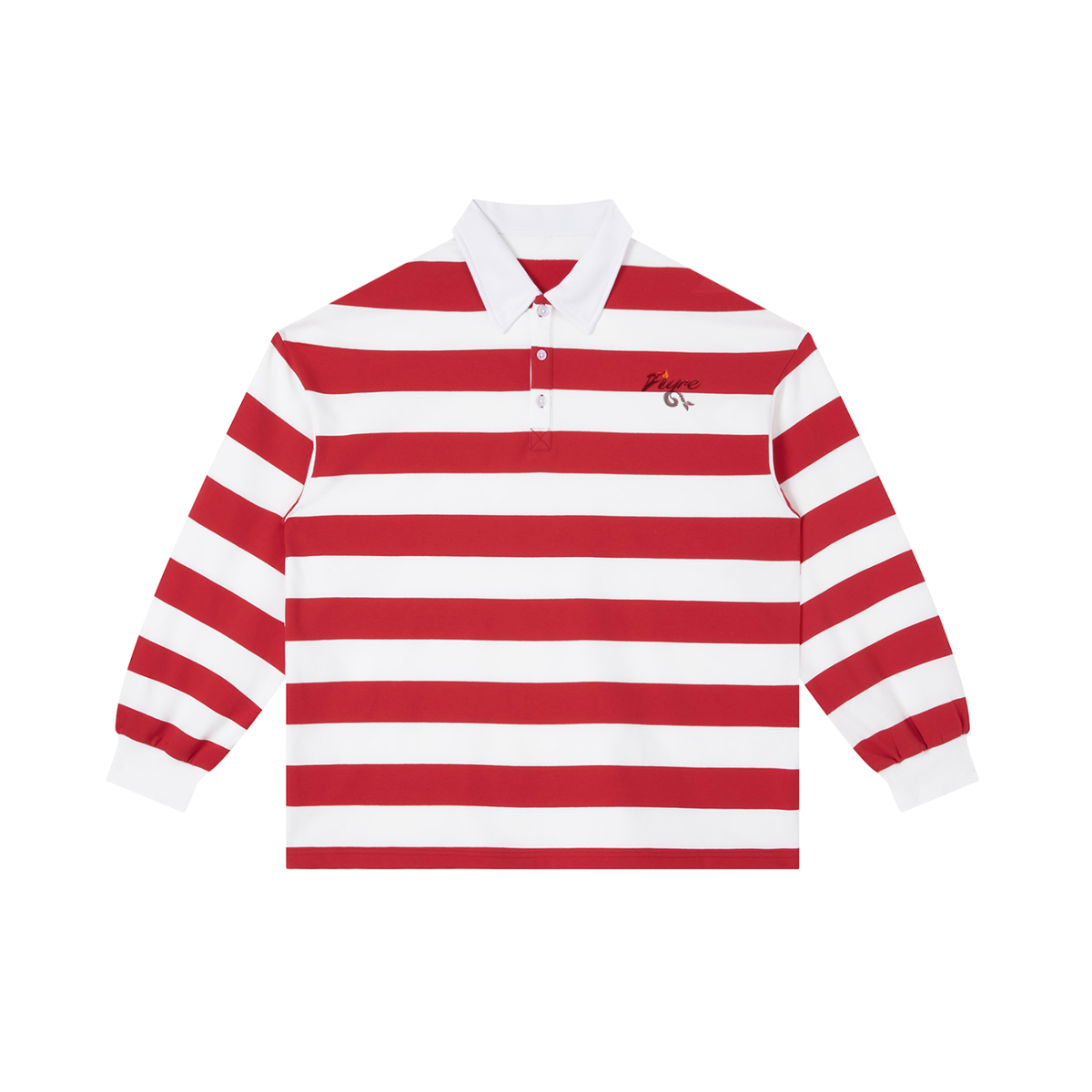 FIYRE Color Block Stripe Polo Shirt