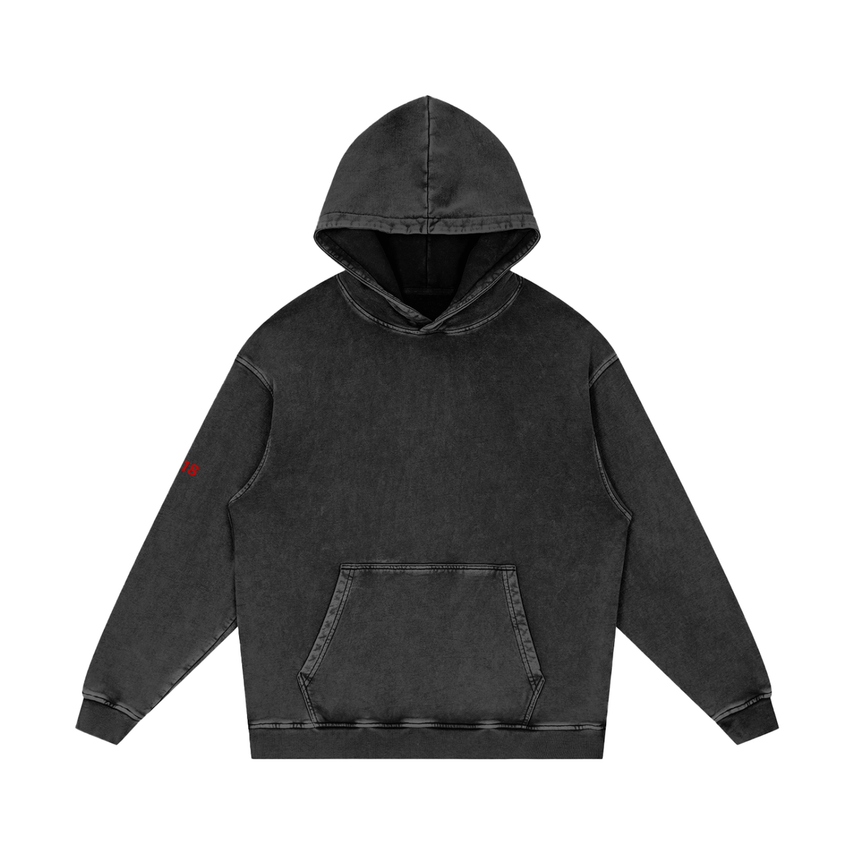 FIYRE Snow Washed Loose Cotton Hoodie