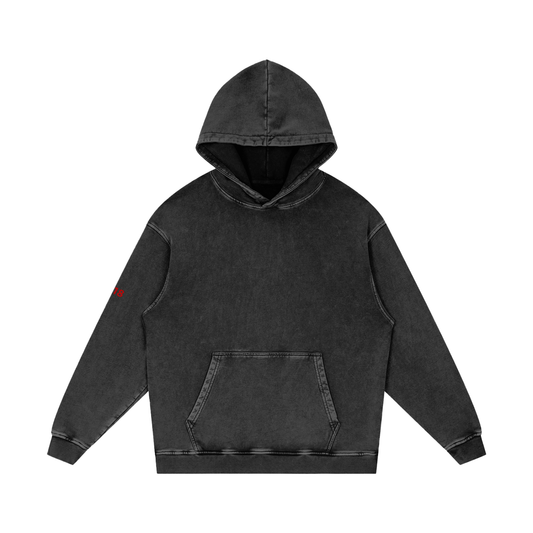 FIYRE Snow Washed Loose Cotton Hoodie