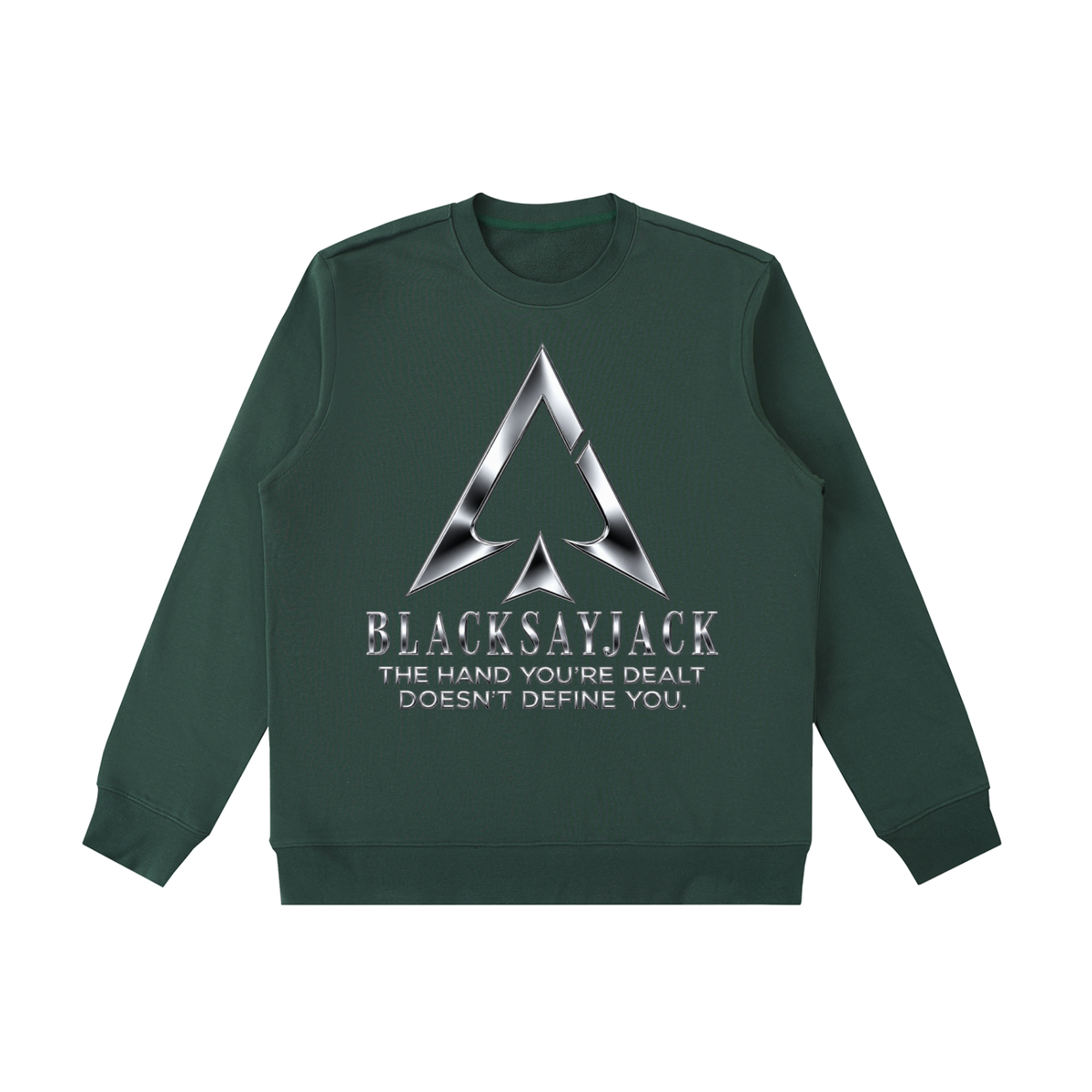 FIYRE Blacksayjack- Essential Heavyweight Crewneck Sweatshirt Logo2