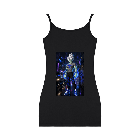 FIYRE Anime Flame-Women's Solid Tight Sleeveless Dress