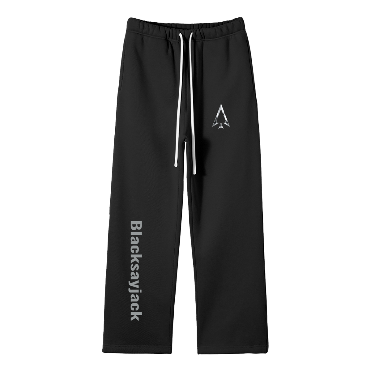 FIYRE Blacksayjack-Unisex Solid Color Fleece Straight Leg Pants