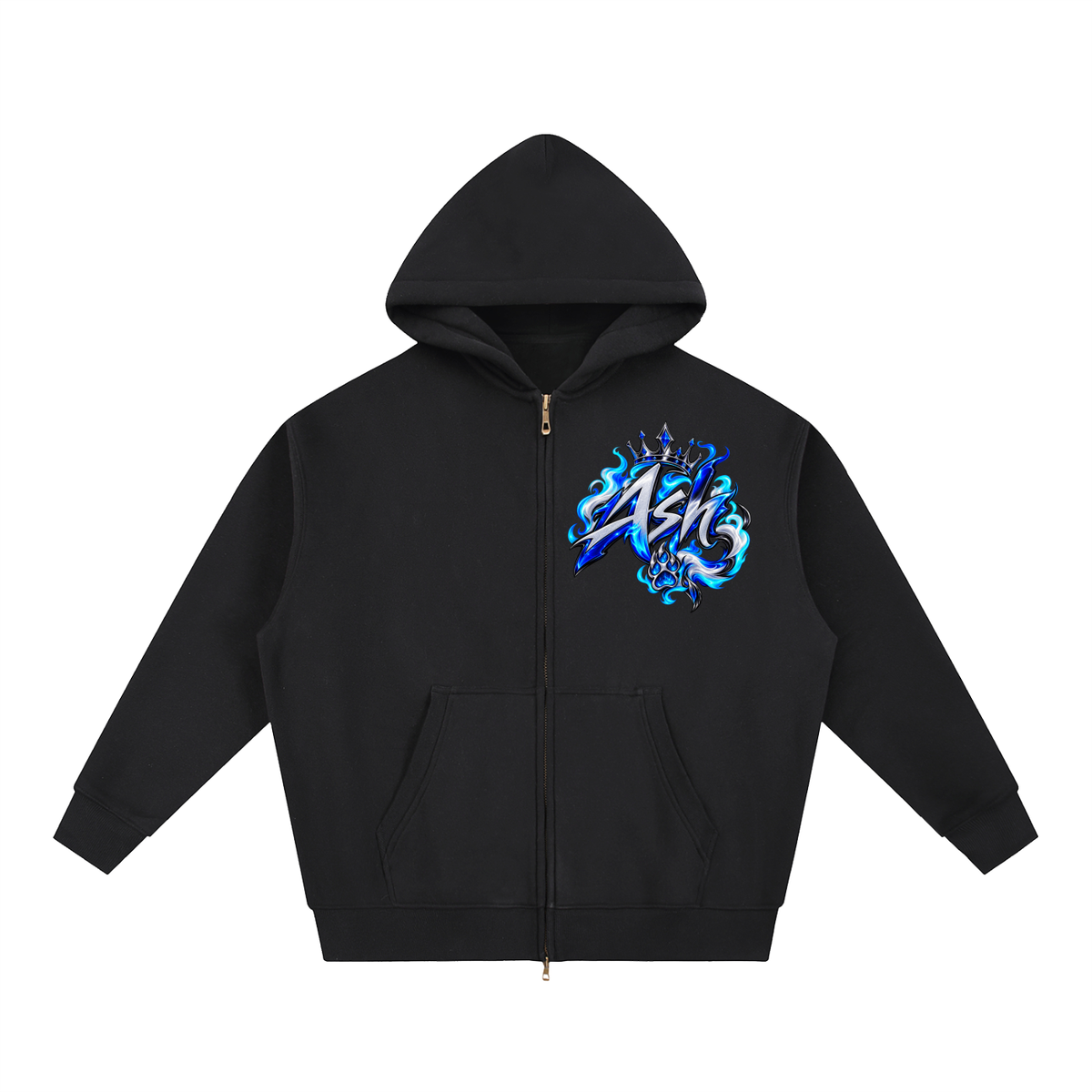 FIYRE Anime ASH-Essential Oversized Fleece Boxy Hoodie