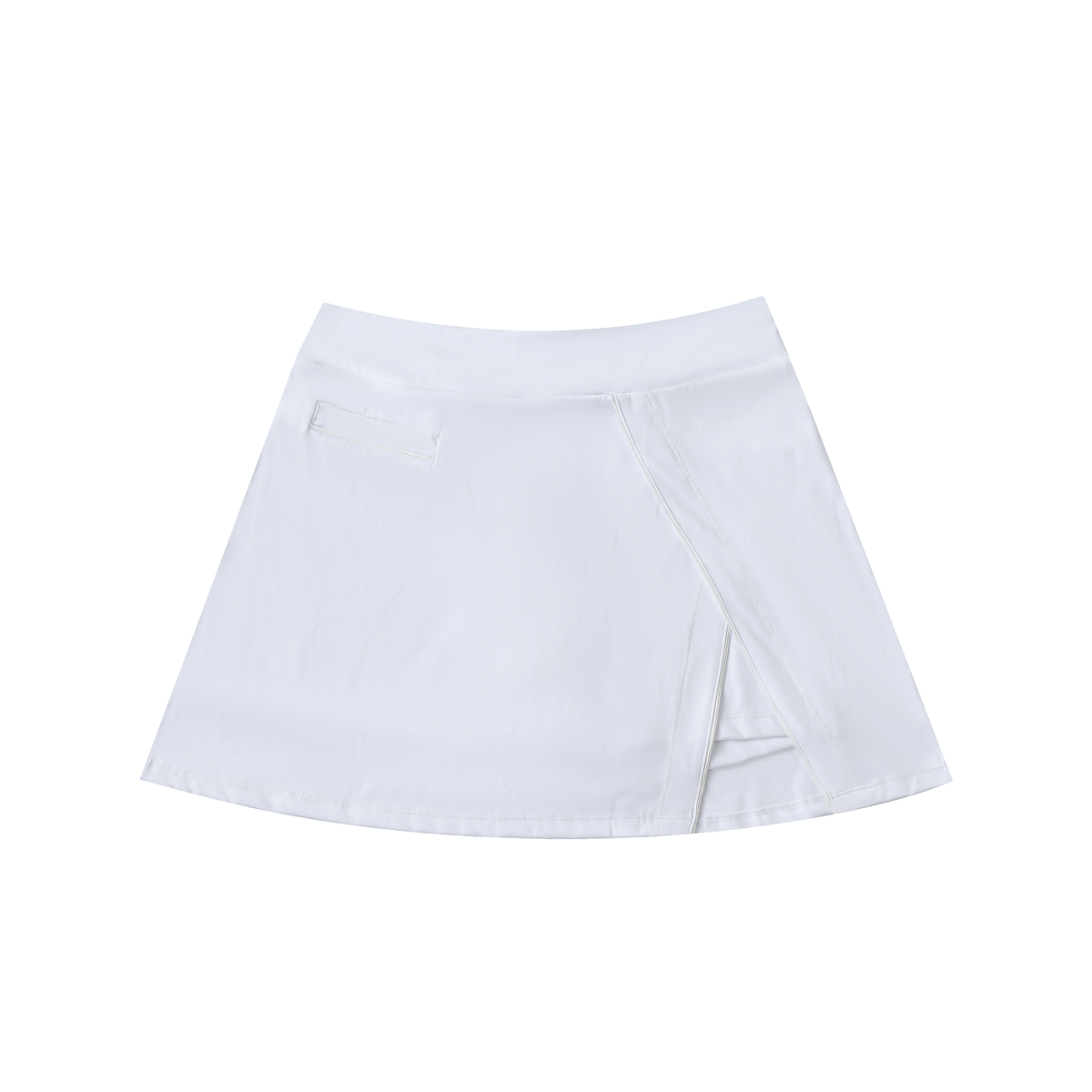FIYRE-High-Waist Pocketed A-Line Skirt